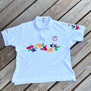 Vintage Kaanapali Classic Maui Hawaii WOMEN'S LARGE Golf Shirt by La Mode Polo